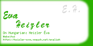 eva heizler business card